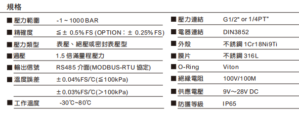 規(guī)格